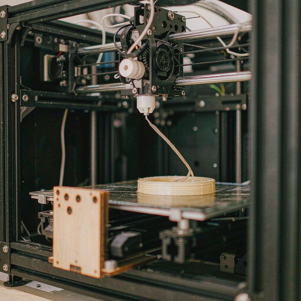Desktop 3D printer producing wax jewellery prototypes